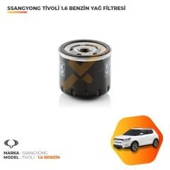 Ssangyong Tivoli 1.6 Benzinli Yağ Filtresi