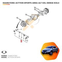 Ssangyong Actyon Sports Arka Alt Sol Denge Kolu