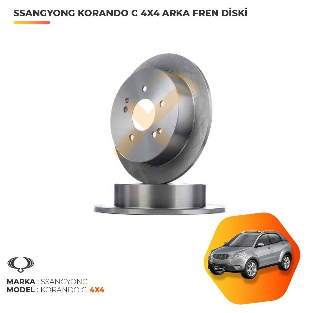 Ssangyong Korando C 4X4 Arka Fren Diski