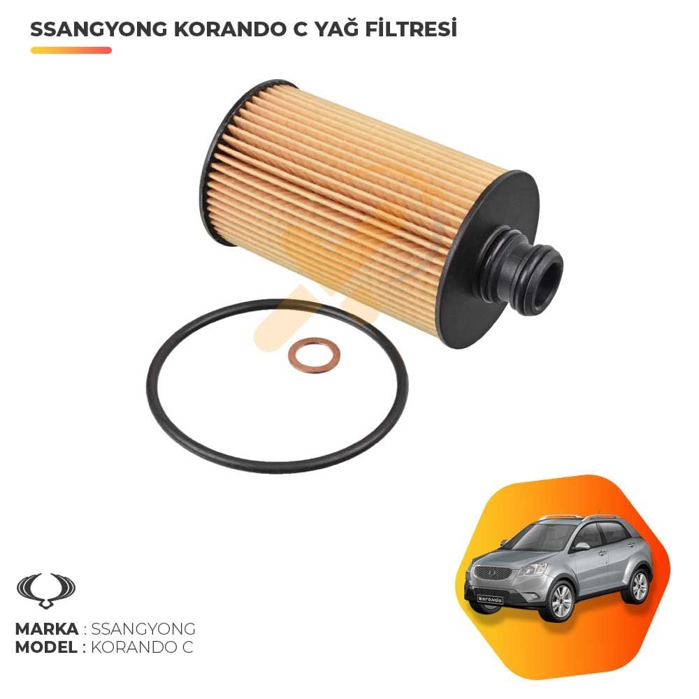 Ssangyong Korando C Yağ Filtresi
