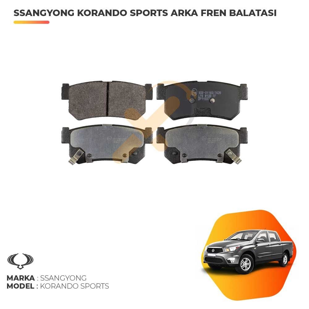 Ssangyong Korando Sports Arka Fren Balatası