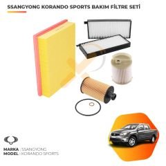 Ssangyong Korando Sports Bakım Filtre Seti