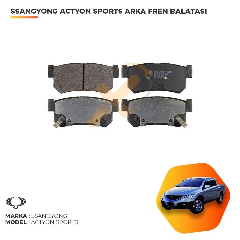 Ssangyong Actyon Sports Arka Fren Balatası