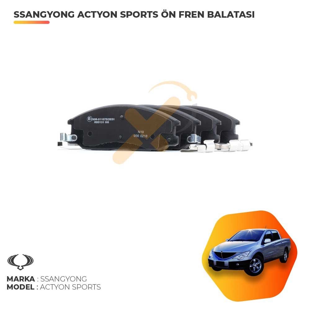 Ssangyong Actyon Sports Ön Fren Balatası