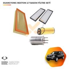 Ssangyong Rexton 2.7 XDI Bakım Filtre Seti