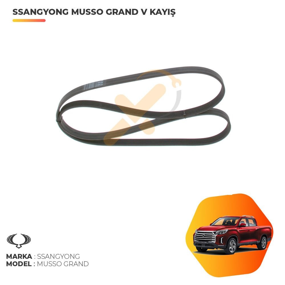 Ssangyong Musso Grand Kanallı V Kayışı