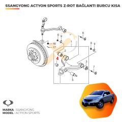 Ssangyong Actyon Sports Z Rot Bağlantı Burcu Kısa