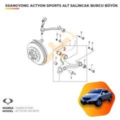 Ssangyong Actyon Sports Ön Alt Salıncak Burcu Büyük