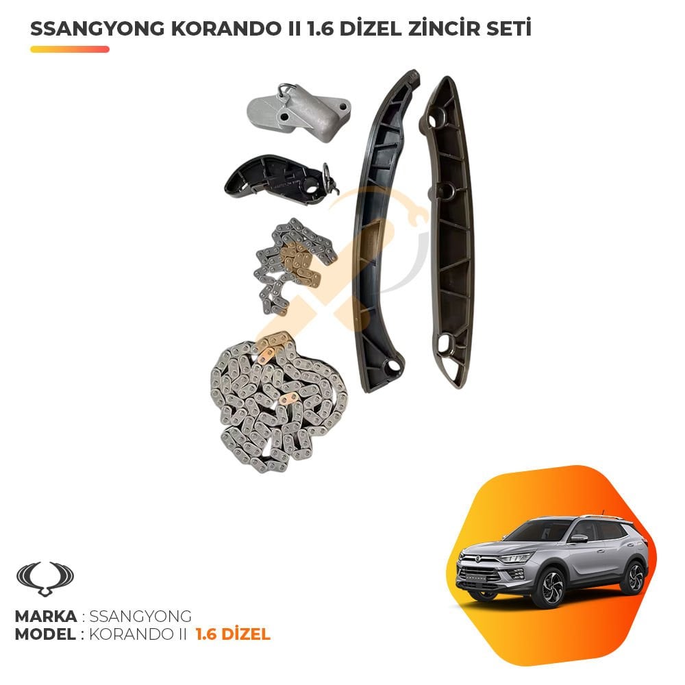 Ssangyong Yeni Korando II 1.6 Dizel Zincir Seti
