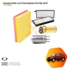 Ssangyong Actyon Bakım Filtre Seti