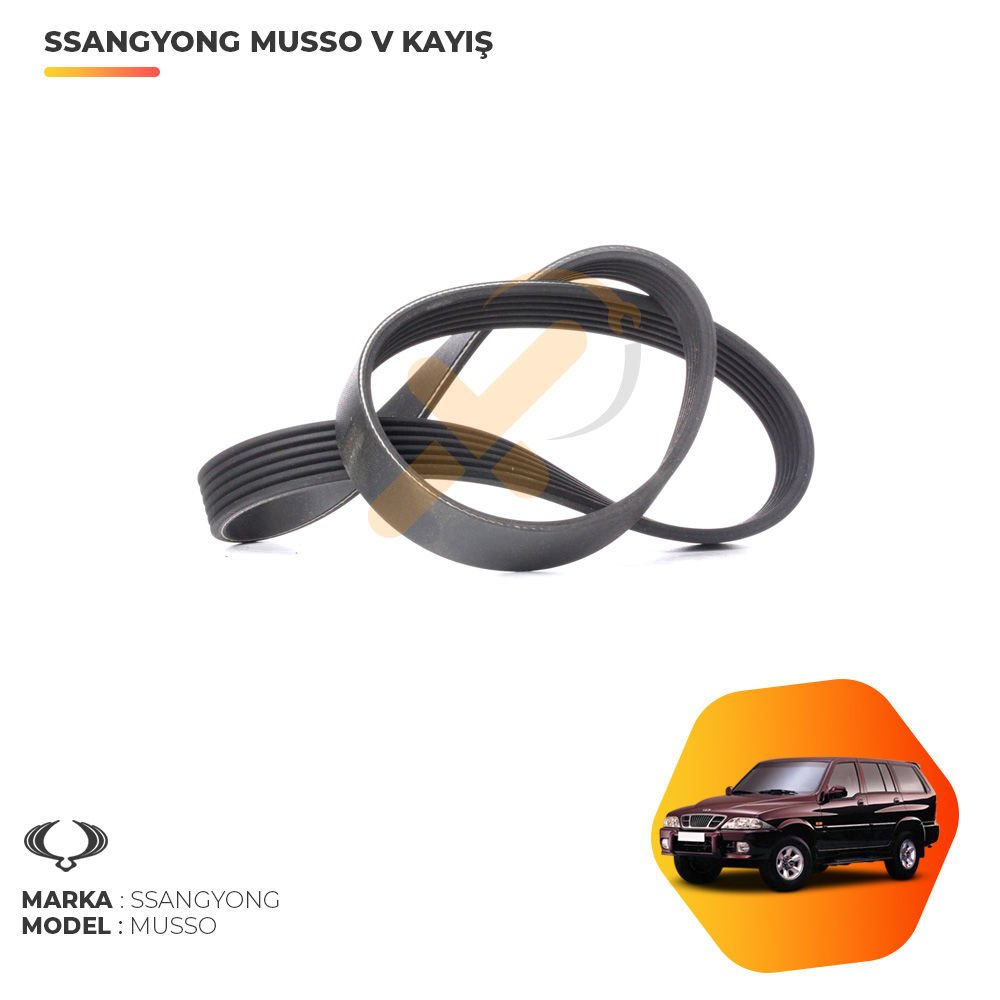 Ssangyong Musso Kanallı V Kayışı