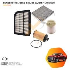 Ssangyong Musso Grand Bakım Filtre Seti