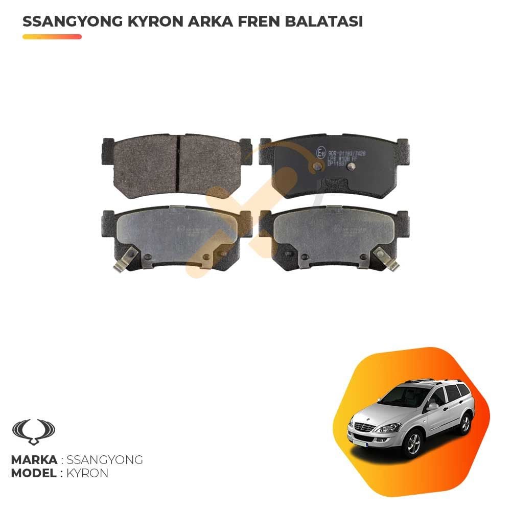 Ssangyong Kyron Arka Fren Balatası