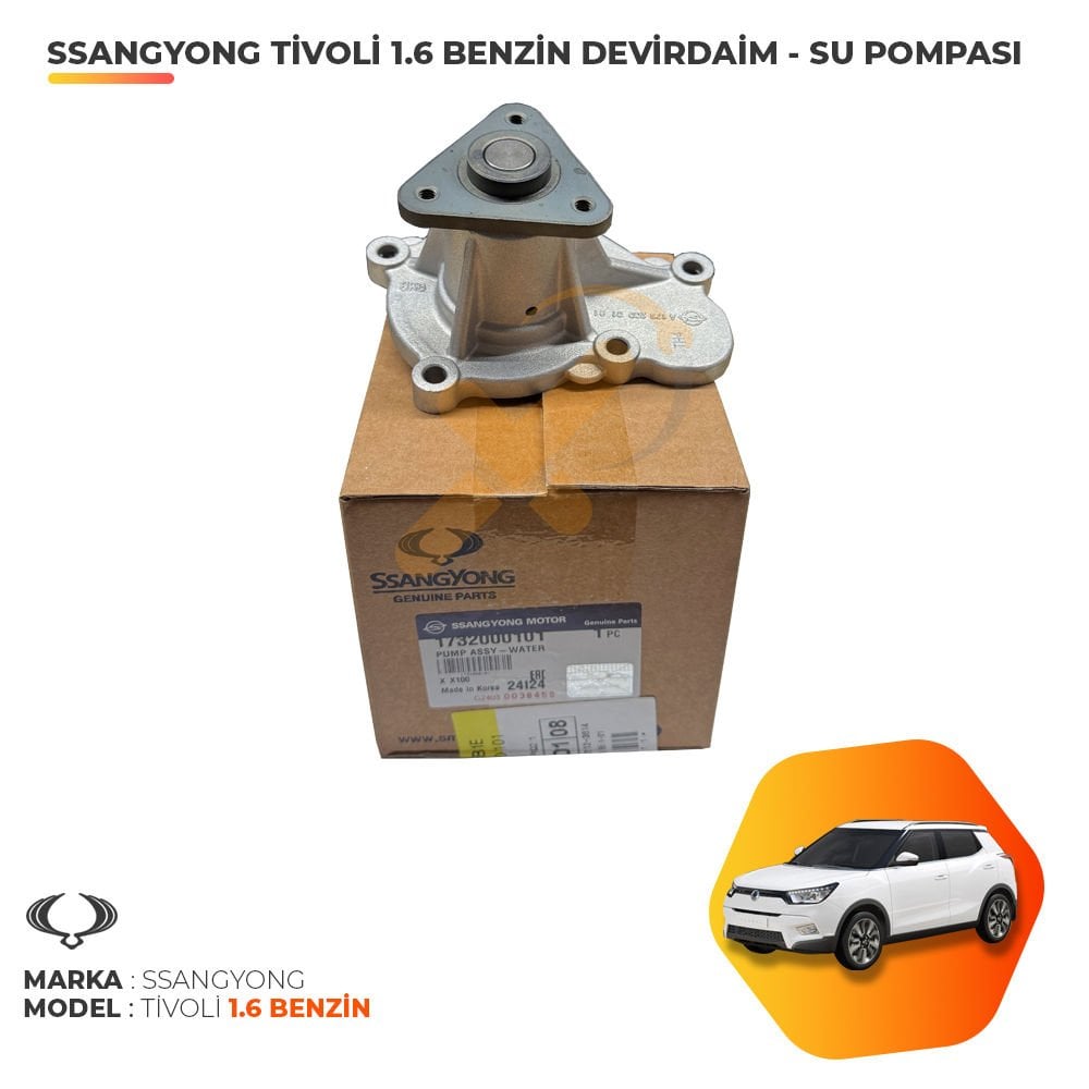 Ssangyong Tivoli 1.6 Benzinli Su Pompası - Devirdaim